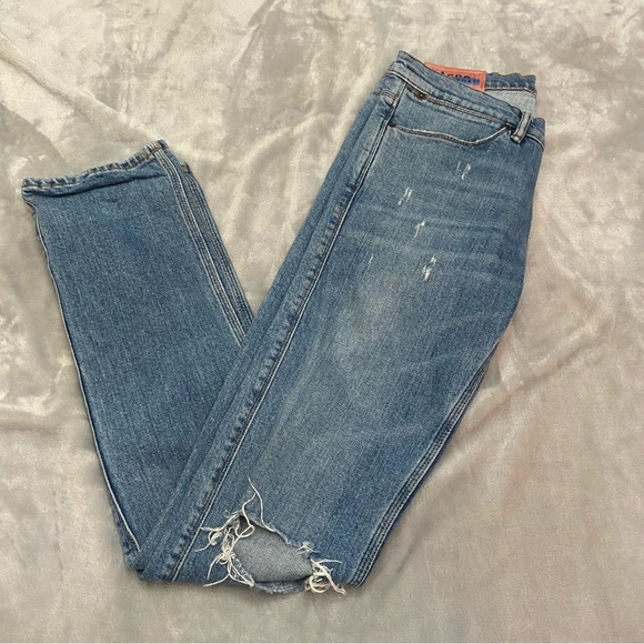 Acne studios Bla Konst max mid ripped Slim Fit Ripped Knee Jeans 28839 - Picture 6 of 13